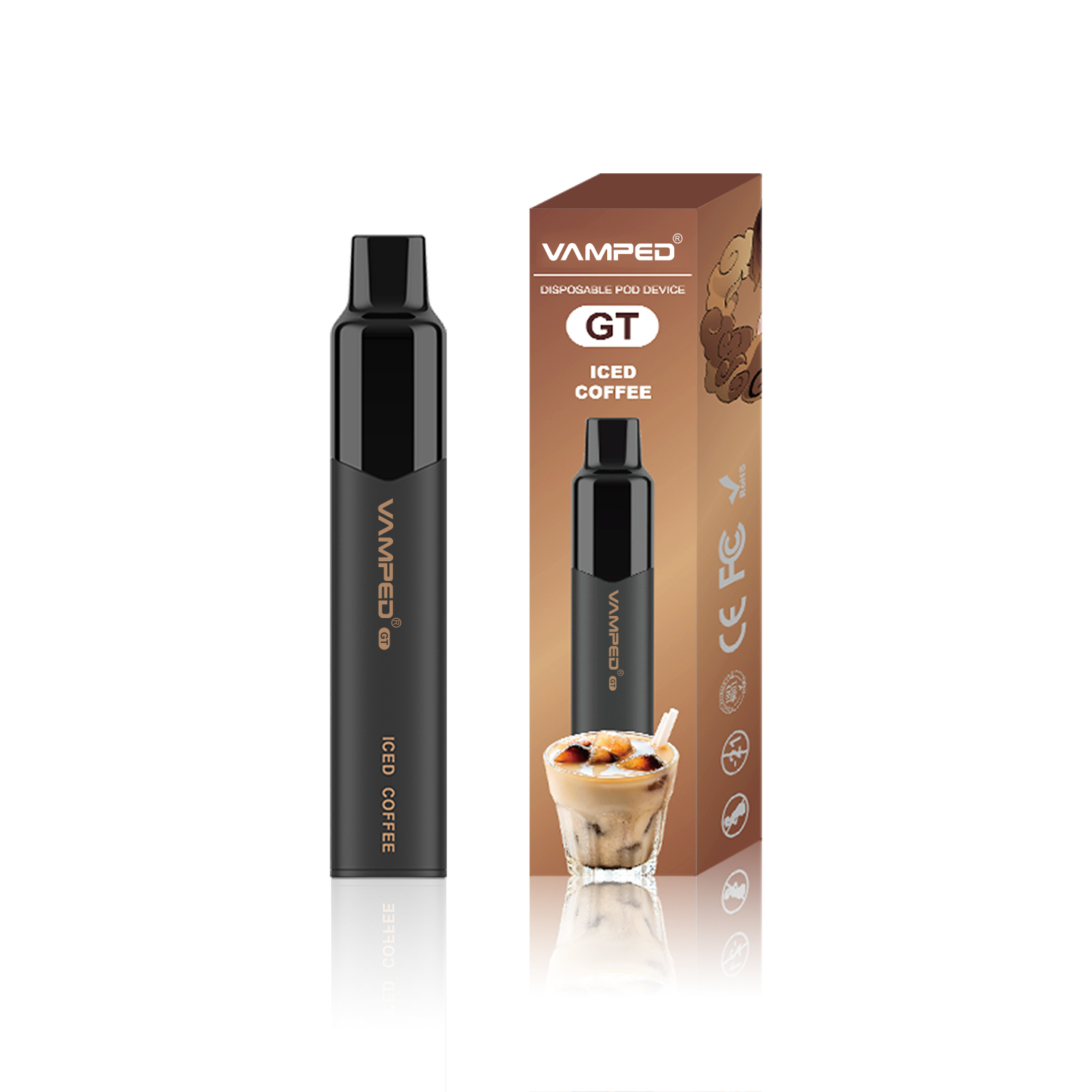 GT-Iced Coffee No Buttons Non-rechargable Disposable Vape